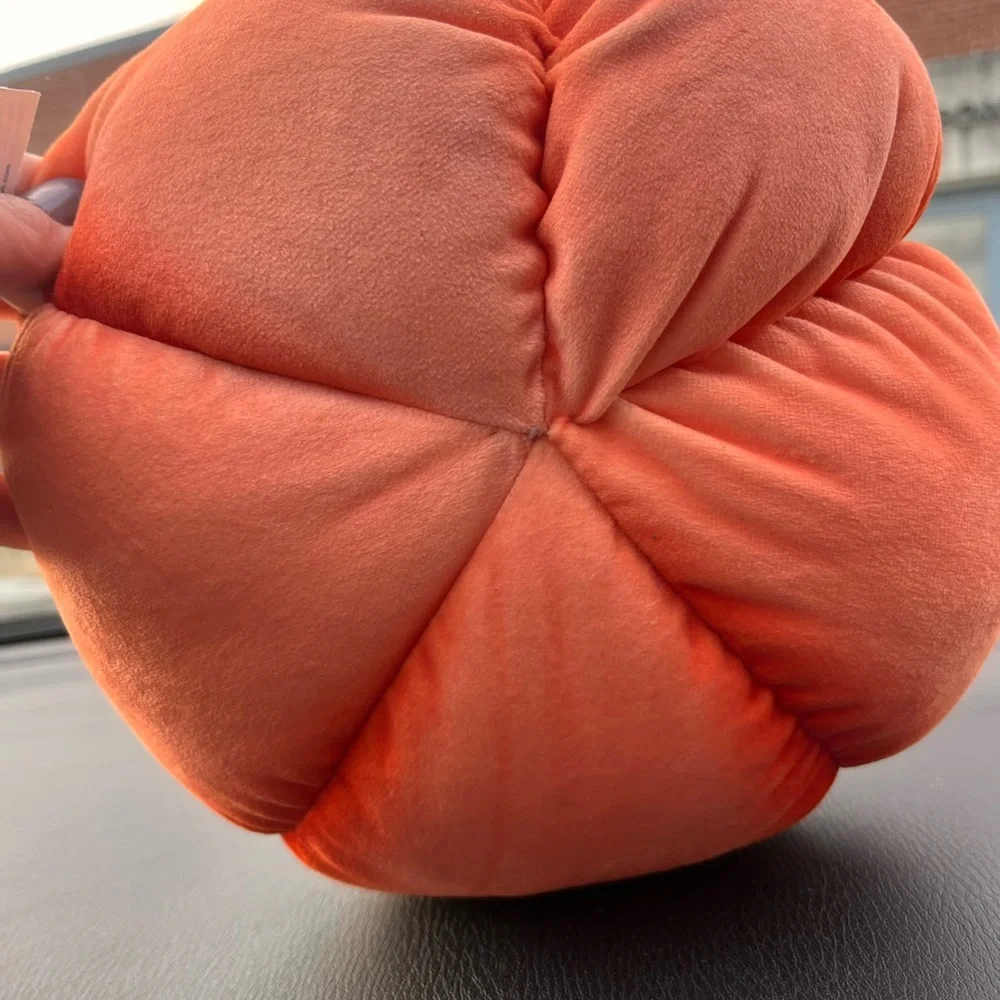 Plush Orange Cat Pumpkin Toy - Picture 2 of 3